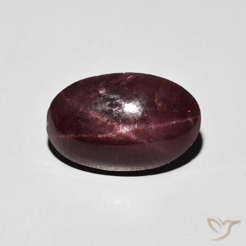 6.42ct Naturale Rosso scuro Granato stellato, Ovale, Opaco