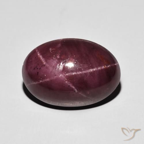 17.39ct Naturale Rosso scuro Granato stellato, Ovale, Opaco