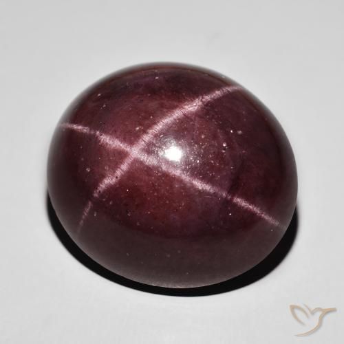 Granato stellato Rosso mogano naturale da 72.25 ct, Ovale, Opaco