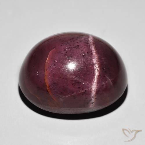 Granato stellato Rosso scuro naturale da 88.20 ct, Ovale, Opaco