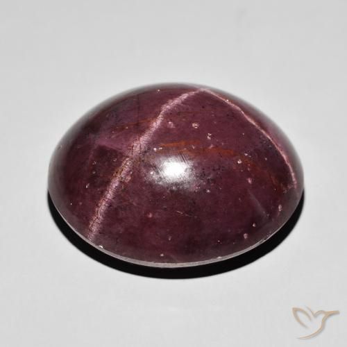 Granato stellato Rosso mogano naturale da 63.04 ct, Ovale, Opaco