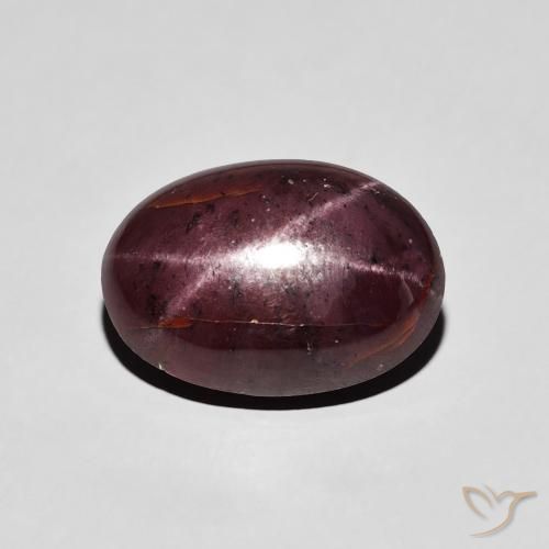 7.23ct Naturale Rosso scuro Granato stellato, Ovale, Opaco