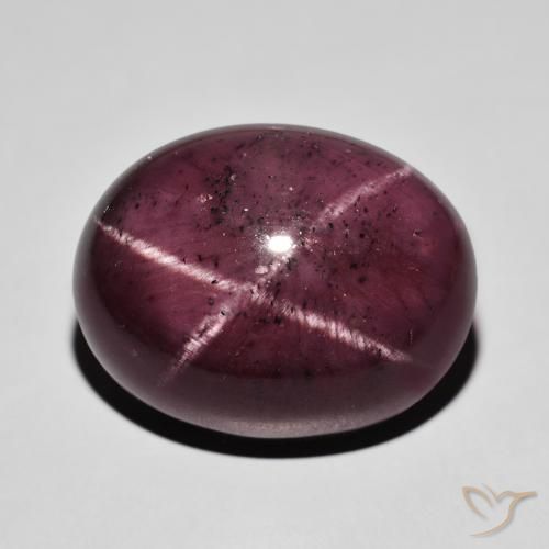 37.81ct Naturale Rosso scuro Granato stellato, Ovale, Opaco