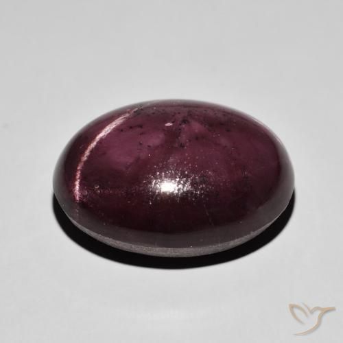 Granato stellato Rosso scuro naturale da 37.81 ct, Ovale, Opaco