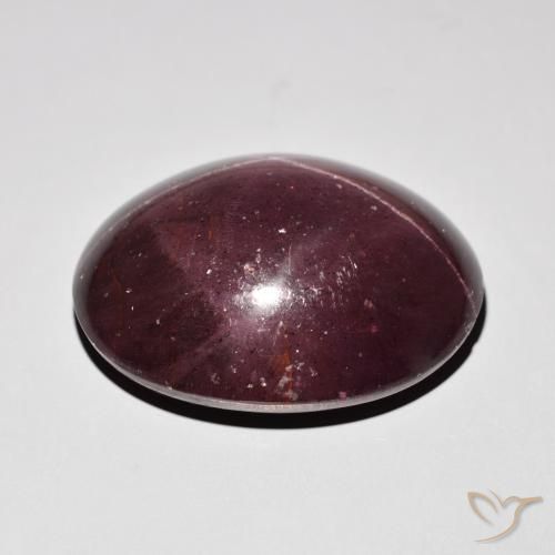 Granato stellato Rosso mogano naturale da 64.50 ct, Ovale, Opaco