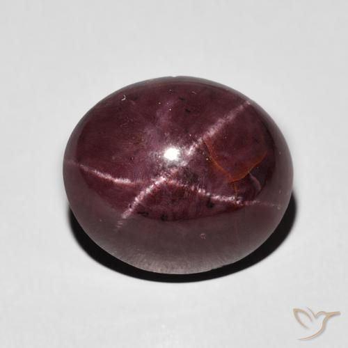 7.95ct Naturale Rosso scuro Granato stellato, Ovale, Opaco