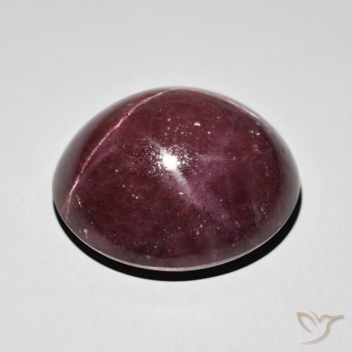 Granato stellato Rosso mogano naturale da 77.87 ct, Ovale, Opaco