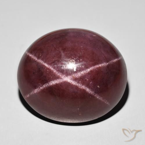 76.64ct Naturale Rosso mogano Granato stellato, Ovale, Opaco