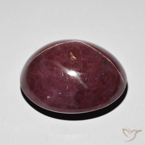 Granato stellato Rosso mogano naturale da 76.64 ct, Ovale, Opaco
