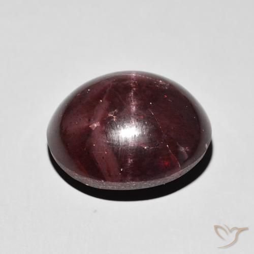 Granato stellato Rosso mogano naturale da 17.08 ct, Ovale, Opaco