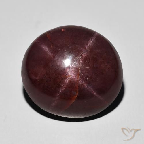 29.61ct Naturale Rosso mogano Granato stellato, Ovale, Opaco