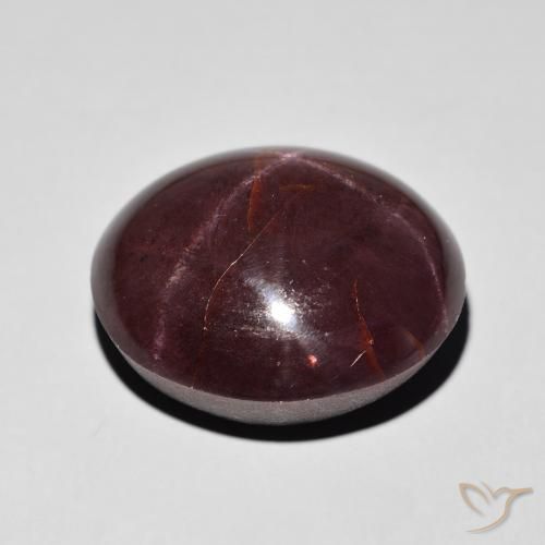Granato stellato Rosso mogano naturale da 29.61 ct, Ovale, Opaco