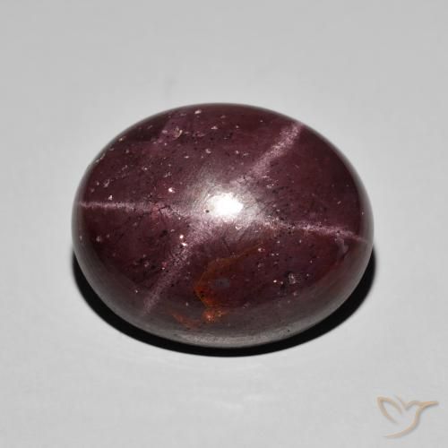 Granato stellato Rosso mogano naturale da 36.82 ct, Ovale, Opaco