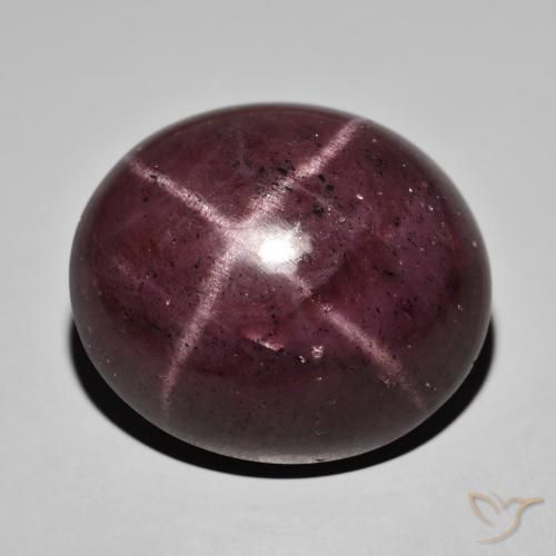 Granato stellato Rosso mogano naturale da 68.19 ct, Ovale, Opaco
