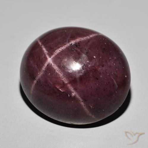Granato stellato Rosso mogano naturale da 68.19 ct, Ovale, Opaco