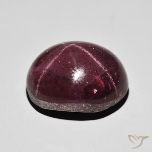Granato stellato Rosso scuro naturale da 47.10 ct, Ovale, Opaco