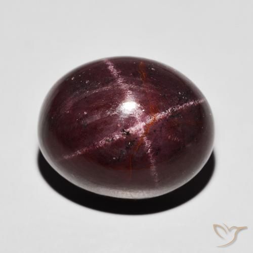 37.00ct Naturale Rosso scuro Granato stellato, Ovale, Opaco