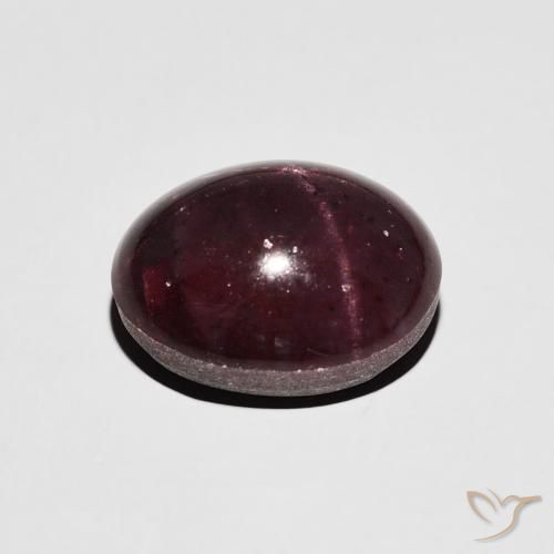 Granato stellato Rosso scuro naturale da 8.98 ct, Ovale, Opaco