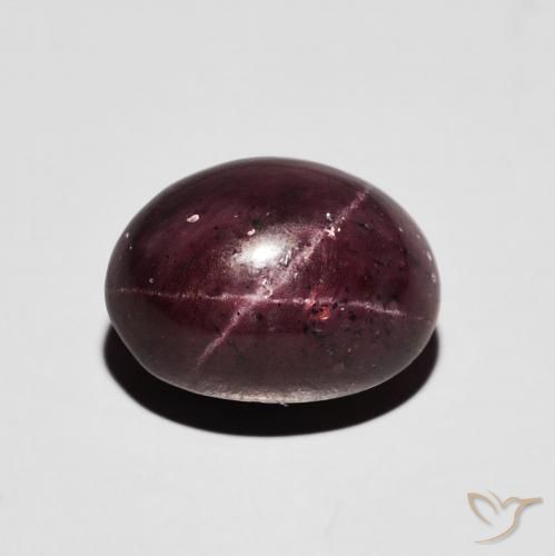 7.19ct Naturale Rosso scuro Granato stellato, Ovale, Opaco