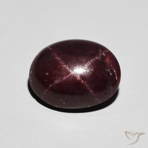 6.48ct Naturale Rosso scuro Granato stellato, Ovale, Opaco