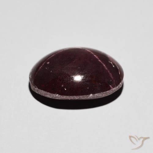 Granato stellato Rosso scuro naturale da 6.48 ct, Ovale, Opaco