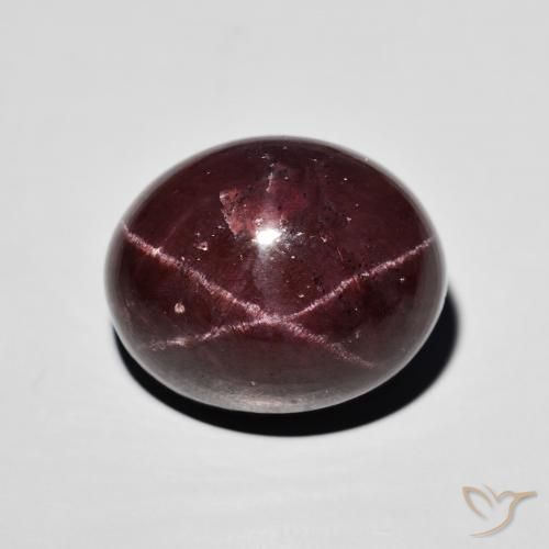 24.09ct Naturale Rosso mogano Granato stellato, Ovale, Opaco