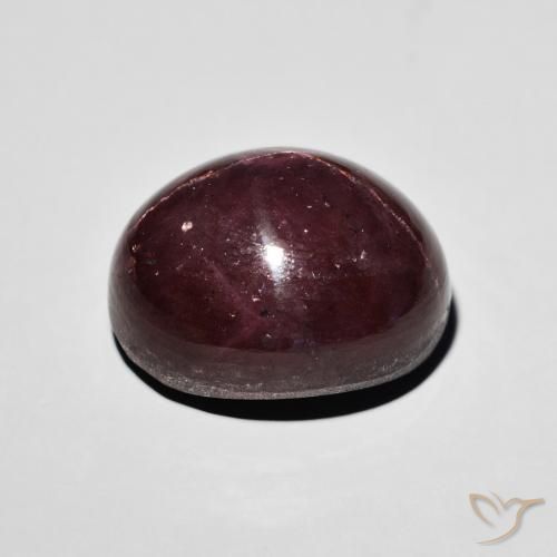 Granato stellato Rosso mogano naturale da 24.09 ct, Ovale, Opaco