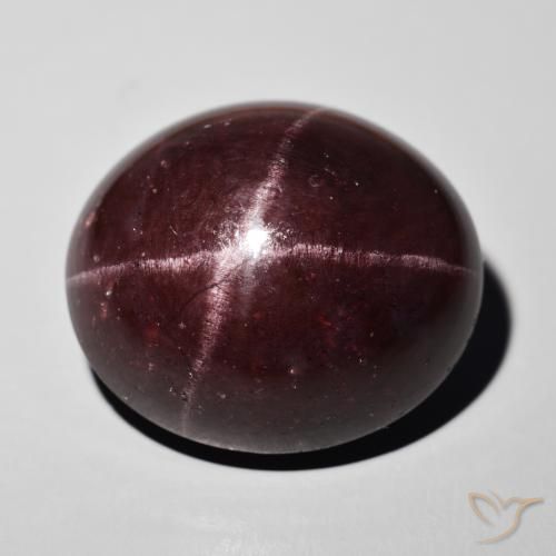 55.50ct Naturale Rosso scuro Granato stellato, Ovale, Opaco