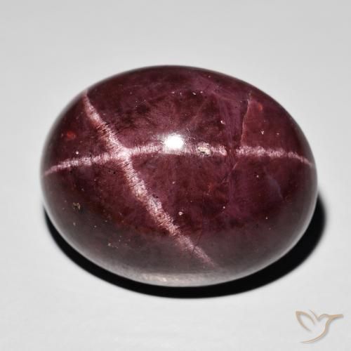 Granato stellato Rosso mogano naturale da 54.33 ct, Ovale, Opaco