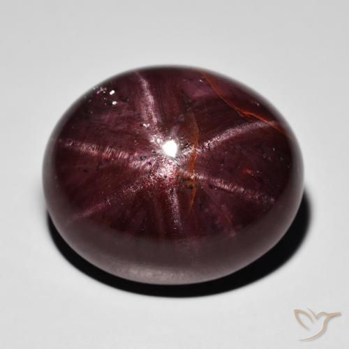 39.09ct Naturale Rosso scuro Granato stellato, Ovale, Opaco
