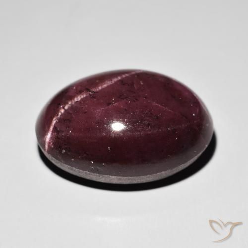 Granato stellato Rosso mogano naturale da 47.43 ct, Ovale, Opaco