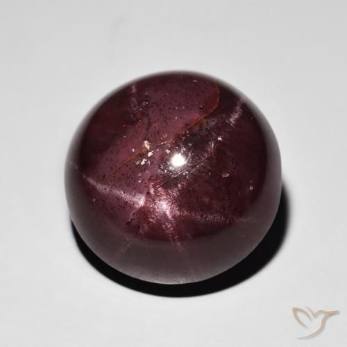 26.49ct Naturale Rosso mogano Granato stellato, Rotondo, Opaco