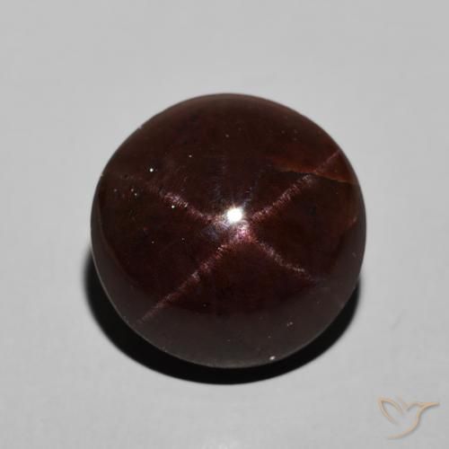 14.41ct Naturale Rosso scuro Granato stellato, Rotondo, Opaco