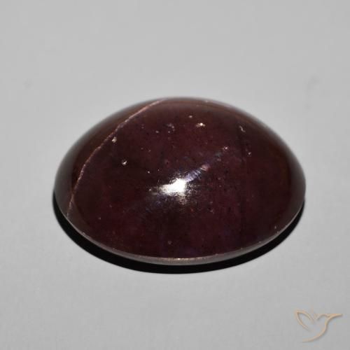 Granato stellato Rosso mogano naturale da 57.92 ct, Ovale, Opaco