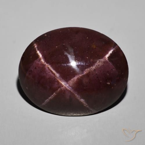 69.04ct Naturale Rosso mogano Granato stellato, Ovale, Opaco