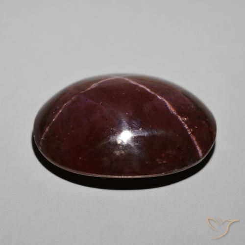 Granato stellato Rosso mogano naturale da 69.04 ct, Ovale, Opaco