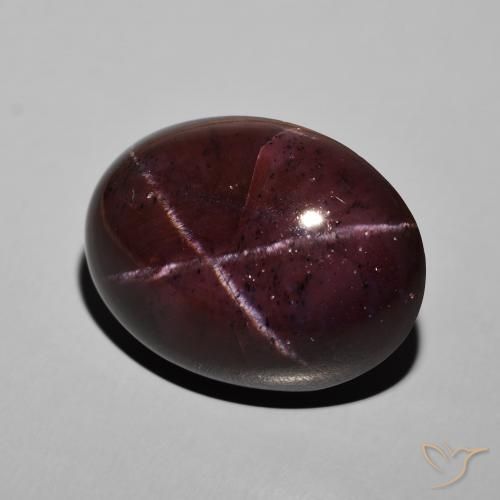 45.48ct Naturale Rosso scuro Granato stellato, Ovale, Opaco