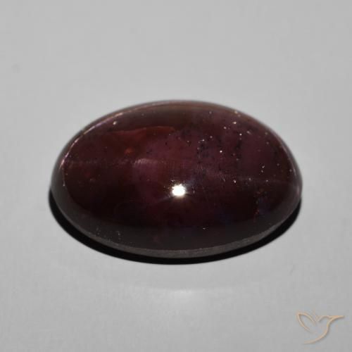 Granato stellato Rosso scuro naturale da 45.48 ct, Ovale, Opaco