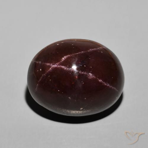 30.58ct Naturale Rosso scuro Granato stellato, Ovale, Opaco