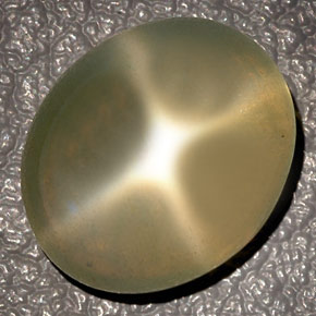 Pietra di luna stellata Color crema naturale da 10.27 ct, Trasparente, Trasparente/Traslucido