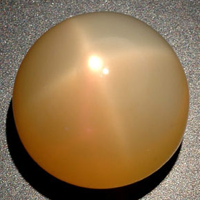 Pietra di luna stellata naturale crema da 25,04 ct, trasparente, trasparente/traslucido