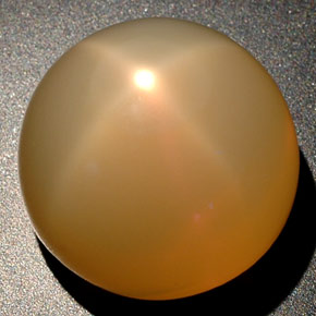 Pietra di luna stellata naturale crema da 25,04 ct, trasparente, trasparente/traslucido