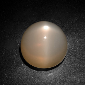 Pietra di luna stellata naturale crema da 28,75 ct, trasparente, trasparente/traslucido
