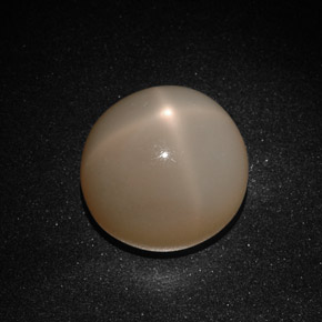 Pietra di luna stellata naturale crema da 22,41 ct, trasparente, trasparente/traslucido