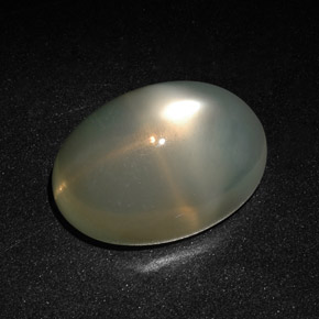 Pietra di luna stellata naturale crema da 27,77 ct, trasparente, trasparente/traslucido