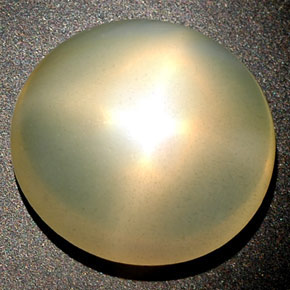 Pietra di luna stellata Arancione Crema naturale da 14.98 ct, Trasparente, Trasparente/Traslucido