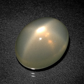 Pietra di luna stellata naturale verde da 12,93 ct, trasparente, trasparente/traslucido