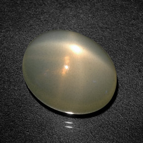 Pietra di luna stellata naturale verde da 12,93 ct, trasparente, trasparente/traslucido