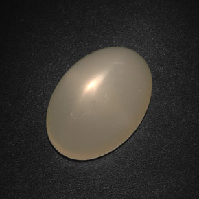 Pietra di luna stellata naturale crema da 12,67 ct, trasparente, trasparente/traslucido