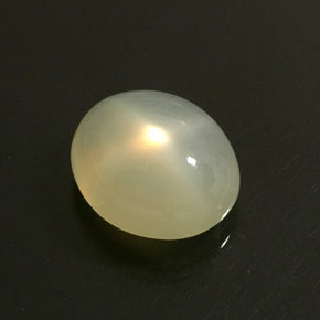 Pietra di luna stellata Bianco naturale da 16.95 ct, Trasparente, Trasparente/Traslucido